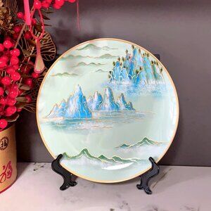 Scenic Pattern Ceramic Home Decor Plate